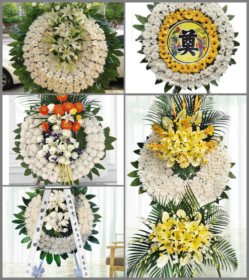 江苏南通港闸区幸福街道蒋坝村社区花圈速递